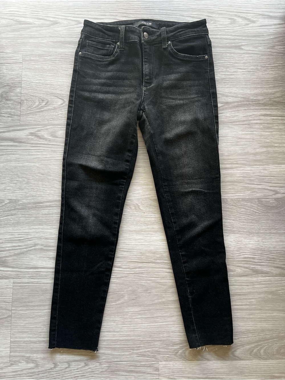 JOE’S Jeans Mid Rise Skinny Ankle Denim Faded Black Size 27